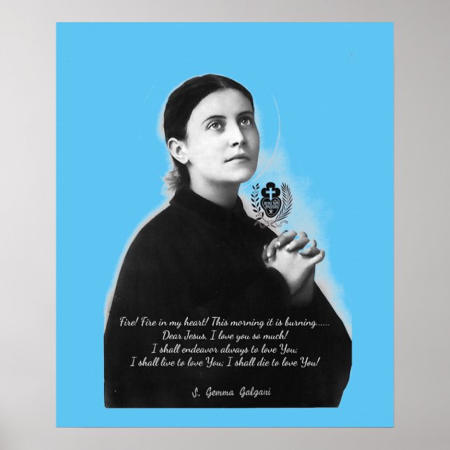 POSTER SANTO GEMMA GALGANI (Frente)