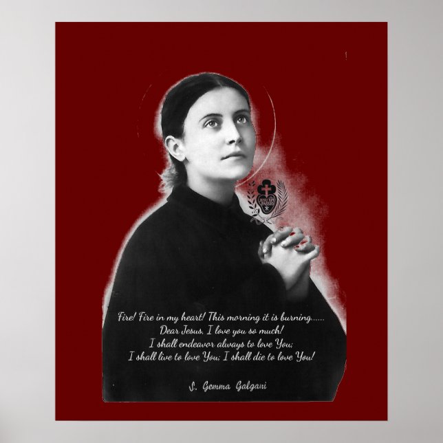 POSTER SANTO GEMMA GALGANI (Frente)