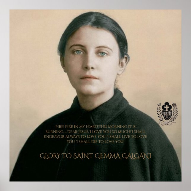 PÓSTER SANTO GEMMA GALGANI (Frente)