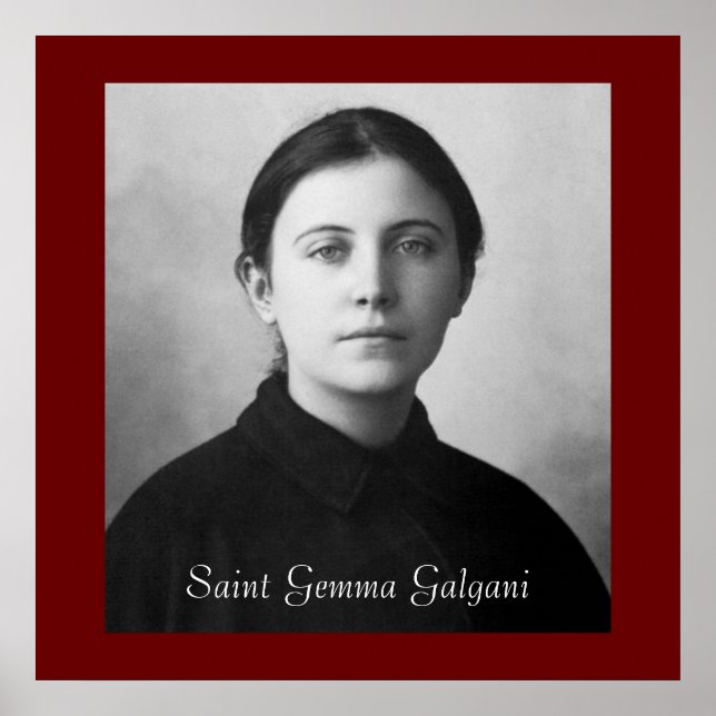 PÓSTER SANTO GEMMA GALGANI (Frente)