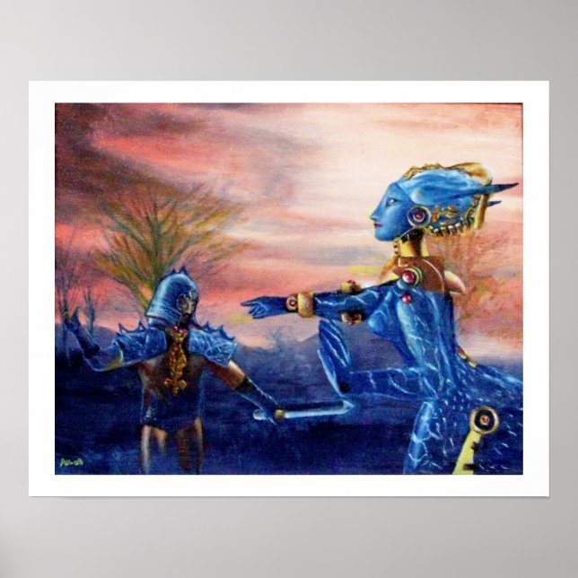 POSTER SANTO GEORGE E DRAGÃO ALIENÍGENA (Frente)