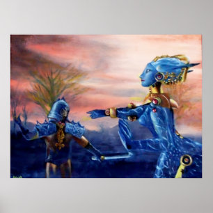 PÓSTER SANTO GEORGE E DRAGÃO ALIENÍGENA