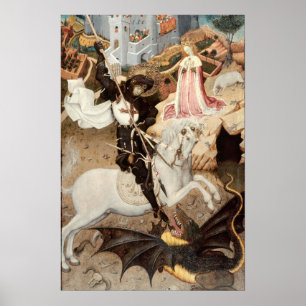 Póster Santo George Matando o Dragão (1435)