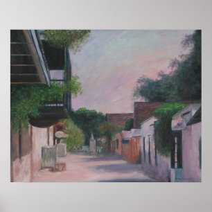 Poster Santo George Street em Santo Augustine, Flórida