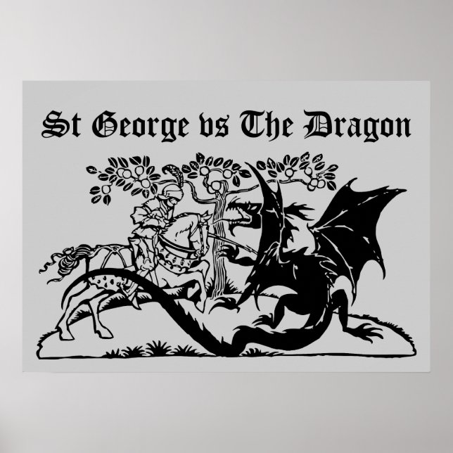 Póster Santo George & The Dragon (Frente)