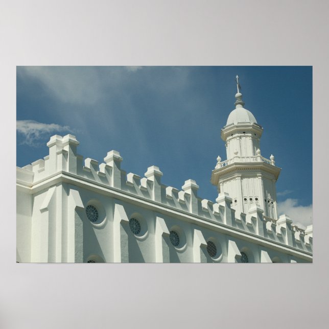 Póster santo george Utah, Templo LDS (Frente)