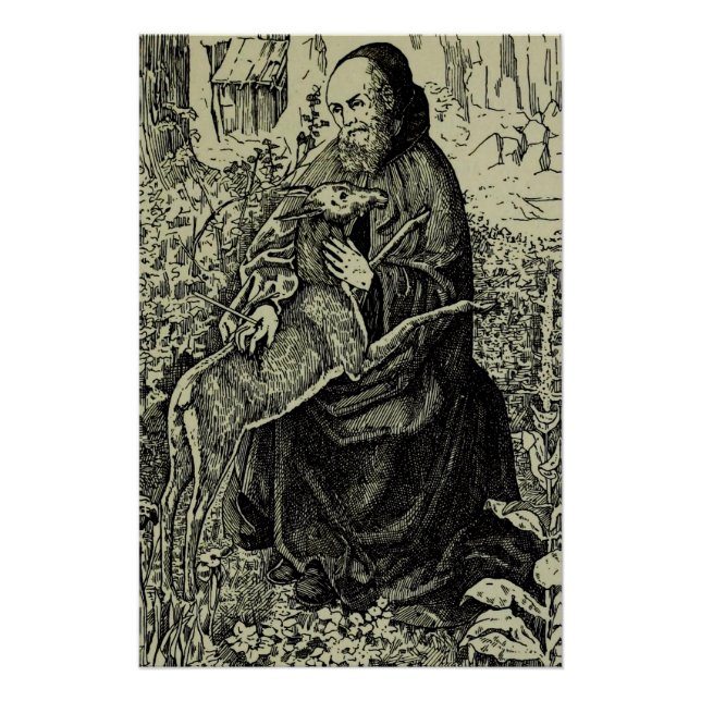 Póster Santo Giles, o ermitão (Frente)