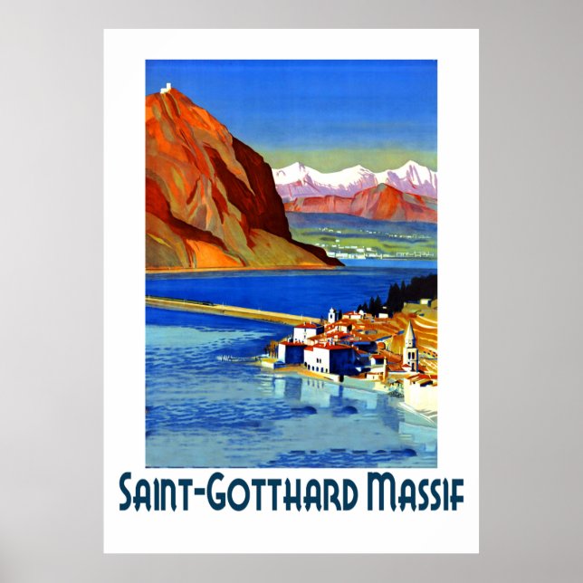 Poster Santo Gotthard Massif, França (Frente)