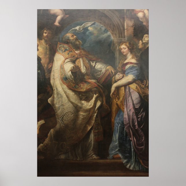 Poster Santo Gregory com Santos (Frente)