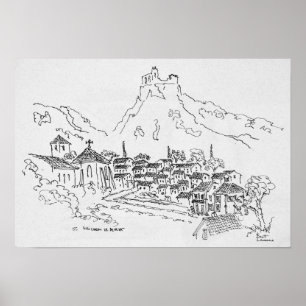 Póster Santo-Guilhem-Le-Desert, França