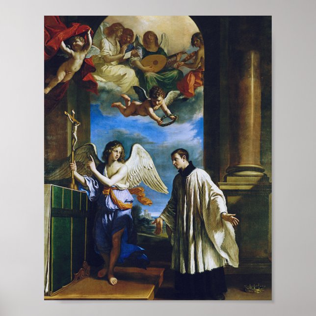 Poster Santo italiano Aloysius Gonzaga (Frente)