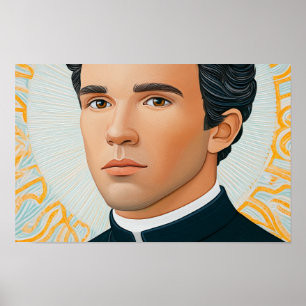 Poster Santo João Neumann: Pastor de Fé e Serviço