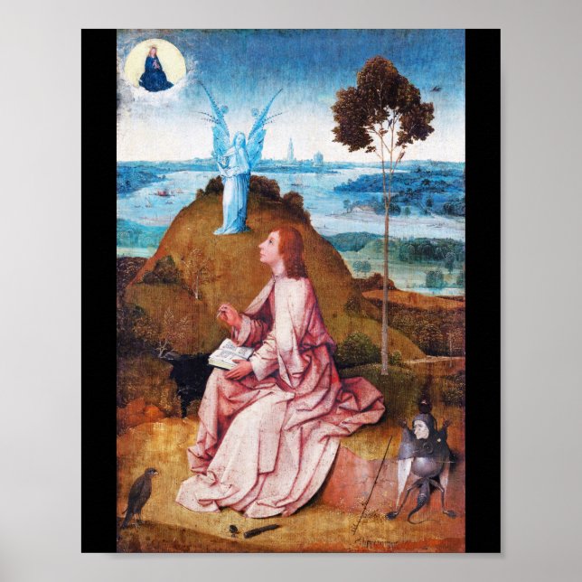 Poster Santo John, o Evangelista da Patmos, Bosch (Frente)