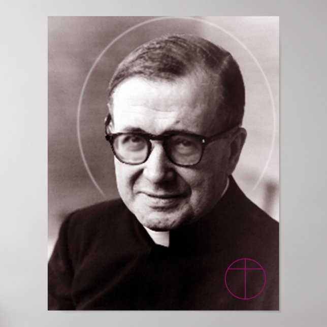 Póster Santo Josemaría Escrivá (Frente)