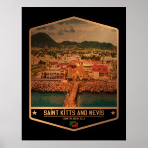 Poster Santo Kitts e Nevis