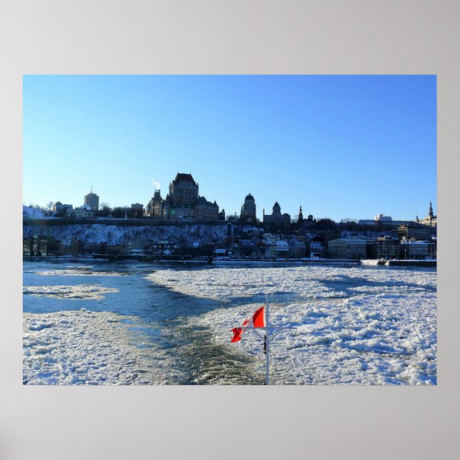 Poster Santo Lawrence River & Old Quebec City, Quebec (Frente)