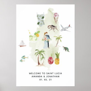 Poster Santo Lucia Destino Boas-vindas