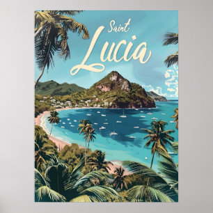 Poster Santo Lucia Tropical Beach