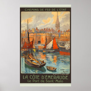 Póster Santo-Malo de Le Porto de