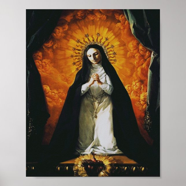 Poster Santo Margaret Mary Alacoque (Frente)