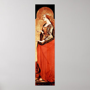Poster SANTO MARY MAGDALENE 2 Dourado, Vermelho