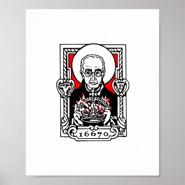 Póster Santo Maximilian Kolbe (Frente)