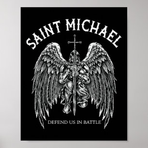 Poster Santo Michael Nos Defende Na Batalha