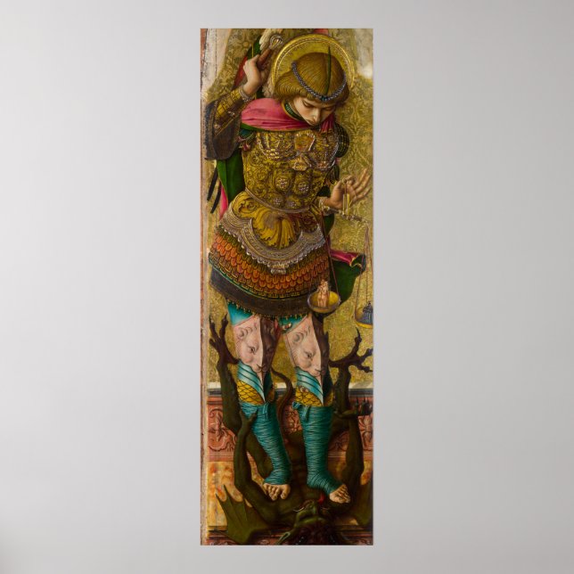 Poster Santo Michael por Carlo Crivelli (Frente)