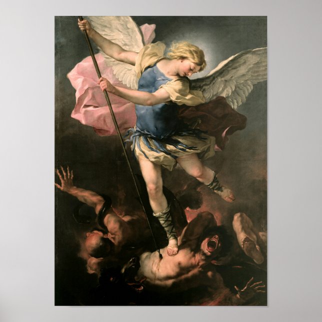 Póster Santo Michael por Giordano (Frente)