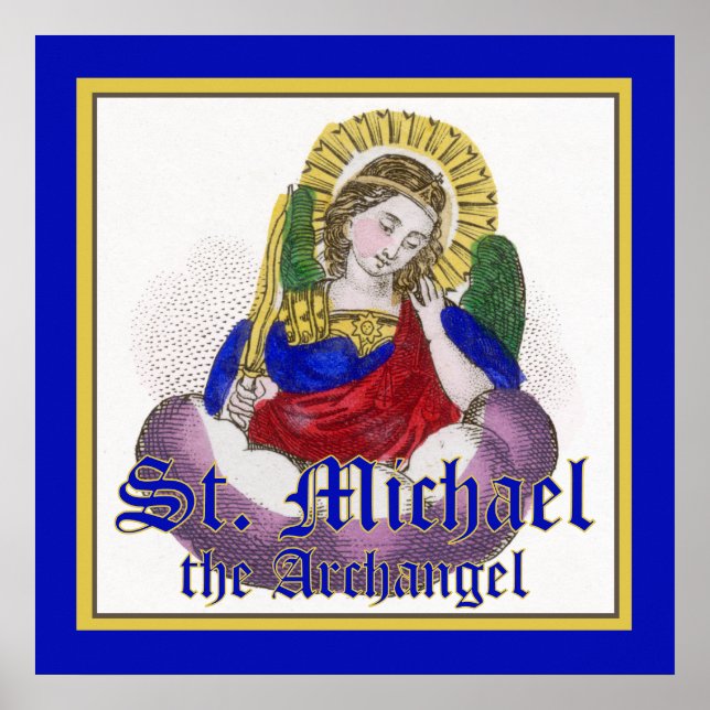 Poster Santo Miguel Arcanjo (M 009) (Frente)