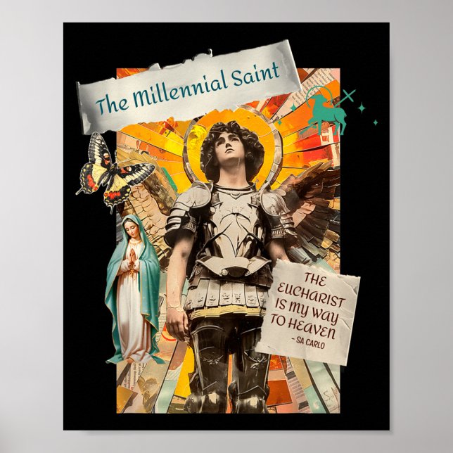 Poster Santo Milenar A Eucaristia Caminho Para o Céu (Frente)