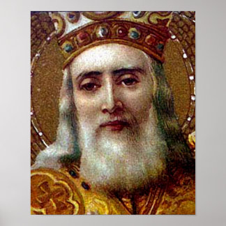 Póster Santo natal vintage Nicholas