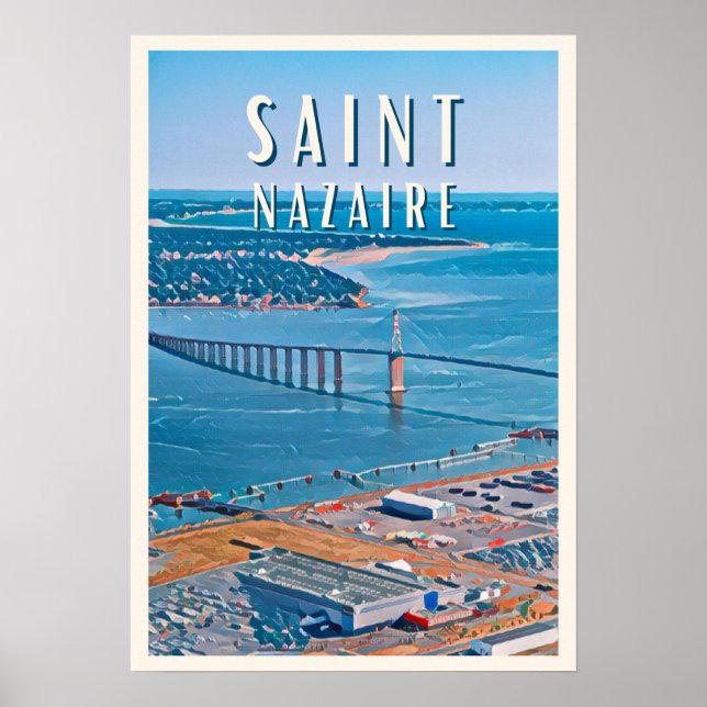 Poster Santo Nazaire Photo Vintage (Frente)