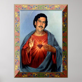 Poster Santo Pablo Escobar