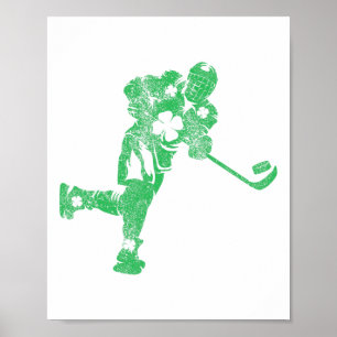 Poster Santo Paddy#39;s do Hockey com Dia de São Patrício