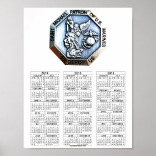 PÓSTER SANTO PADROEIRO DE ST MICHAEL DOS FUZILEIROS