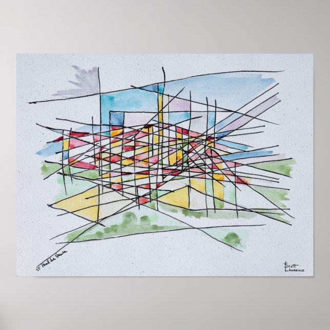 Póster Santo Paul de Vence | Provença, França (Frente)