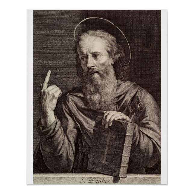 Póster Santo Paul, o apóstolo de Philippe de Champaigne (Frente)