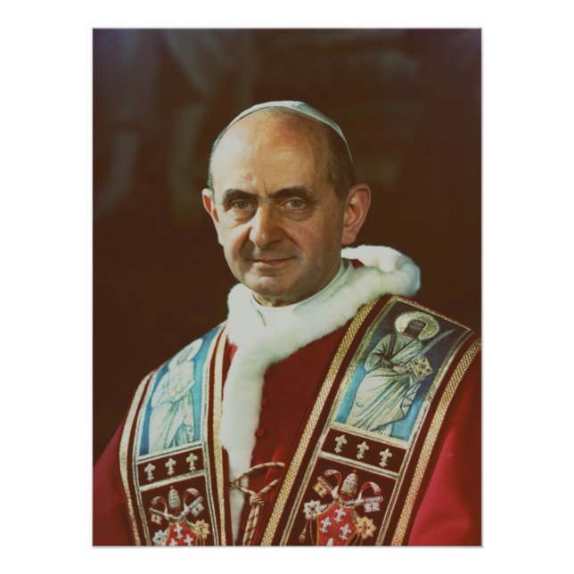 Póster Santo Paulo VI Bispo de Roma (Frente)