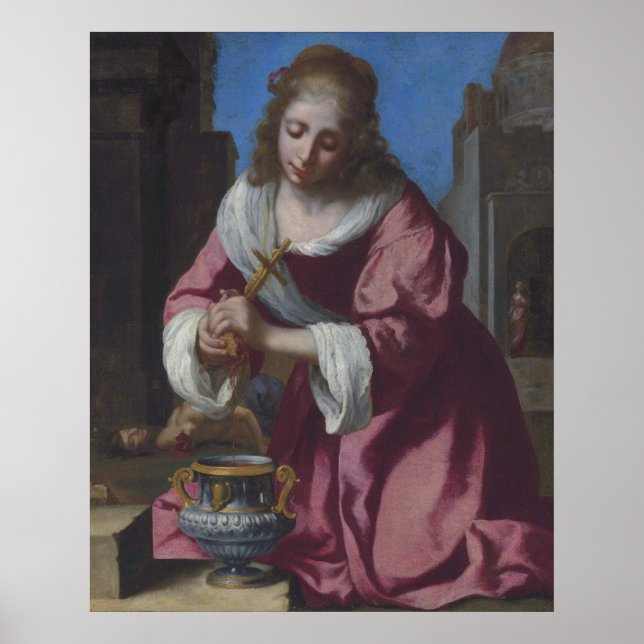 Poster Santo Praxedis — Vermeer (1655) (Frente)
