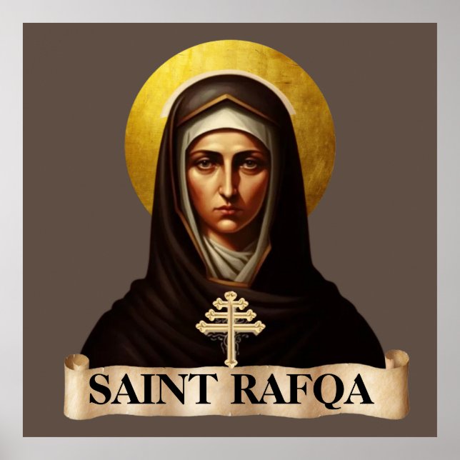 Poster Santo Rafqa, Maronite Nun, Extra Grande (Frente)