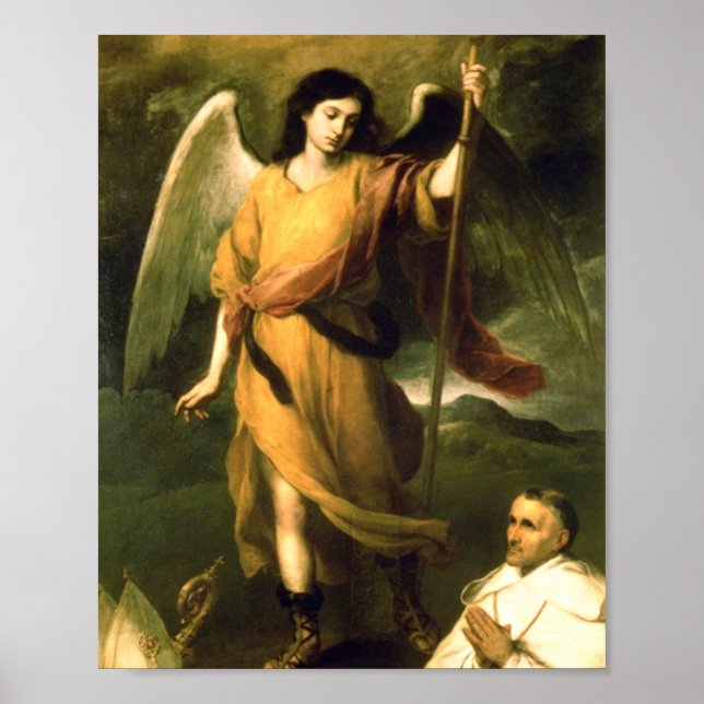 Poster Santo Raphael Por Bartolome Esteban Murillo (Frente)