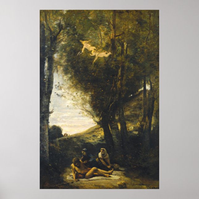 Poster Santo Sebastian - Jean-Baptiste- Corot Fine Art (Frente)