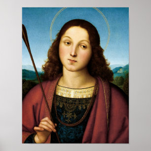 Poster Santo Sebastian, San Sebastiano por Raphael