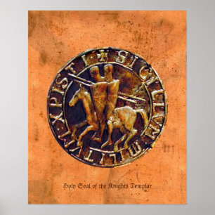 Póster Santo Selo da Arte Religiosa Templária dos Cavalei