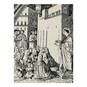 Póster Santo Stephen Preaching por Fra Angélico
