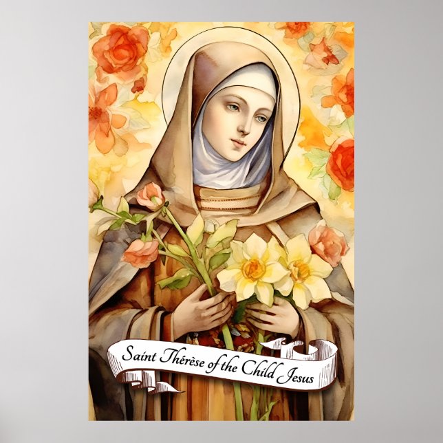 Poster Santo Thérèse da Criança Jesus (Frente)