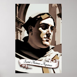 Poster Santo Thomas Aquinas