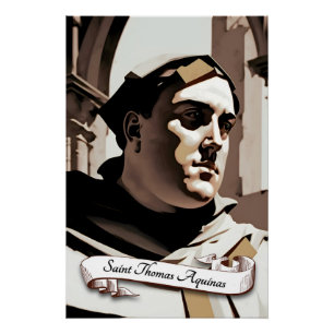 Póster Santo Thomas Aquinas