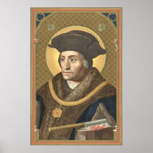 Póster Santo Tomás Moro (SAU 026) Cartaz 24"x36" 2